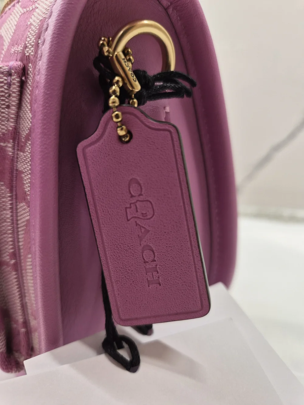 Brain Dead x Coach Signature Jacquard Twin Turnlock Waverly Bag in Fuchsia - Picture 8 of 13